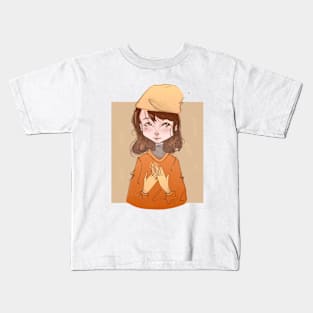 autumn girl Kids T-Shirt